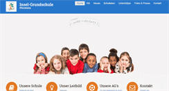 Desktop Screenshot of insel-grundschule.de