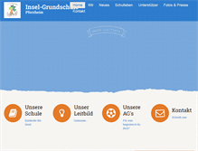 Tablet Screenshot of insel-grundschule.de